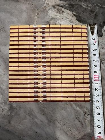 bambu: Bambuk süfrə altlıqları 15*14 sm - 65 paçka qalıb 18*18 sm - 70 — 8
