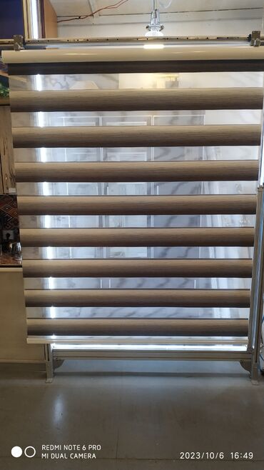 Jalüzlər: Zebra stor pliccell dikey tül fon perde Topdan ve perakende satış — 9