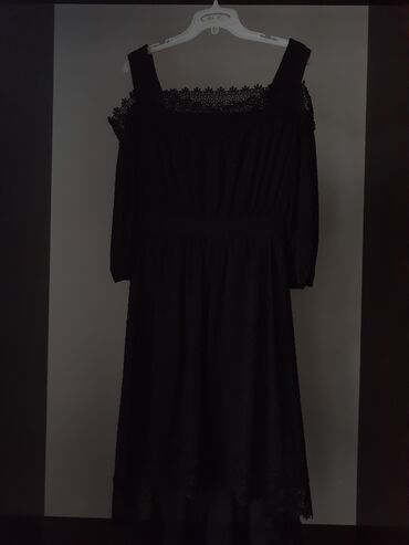 вечерние платья с декольте: Вечернее платье, Короткая модель, С рукавами, Шлейф, M (EU 38), L (EU 40)