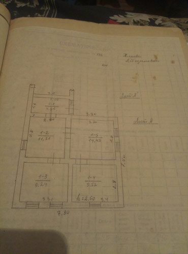 часный дом кок жар: Дом, 60 м², 4 комнаты, Собственник