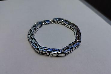 Серебряные цепочки: Серебряная цепь "Арабский Бисмарк" 55 грамм 55 см — 7