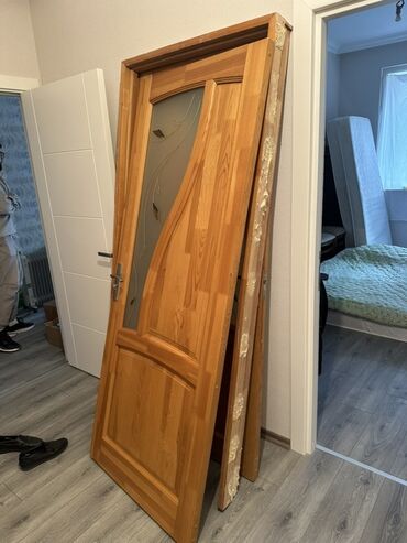 dəmir qapl: Taxta otaq qapısı – şüşəli dizayn - Ölçülər: standart daxili qapı at lalafo.az dəmir qapl: Taxta otaq qapısı – şüşəli dizayn - Ölçülər: standart daxili qapı