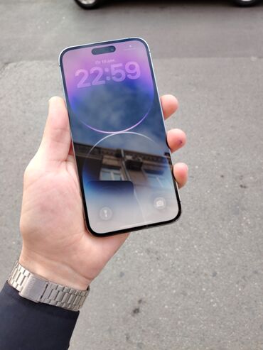 Apple iPhone: IPhone 14 Pro Max, 128 GB, Deep Purple, Zəmanət, Simsiz şarj, Face ID — 6