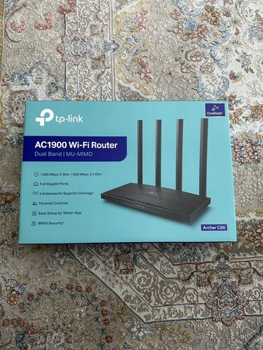 adsl модем: Tp-link AC1900 Acher C80 
1ay işlənib təzədi hər şeyi var