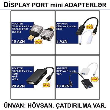 komp: Adapterlər/Konverterlər (Çeviricilər) 📍Ünvan: Bakı şəh, Suraxanı ray — 5