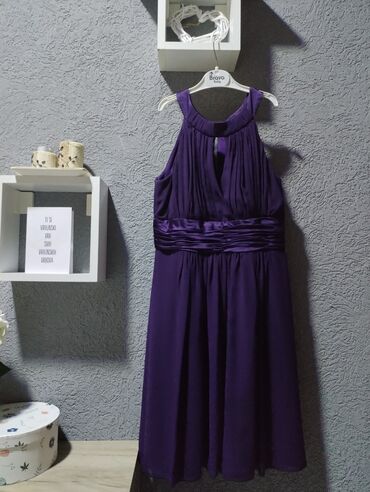 midi haljina: S (EU 36), color - Purple, Cocktail, Other sleeves