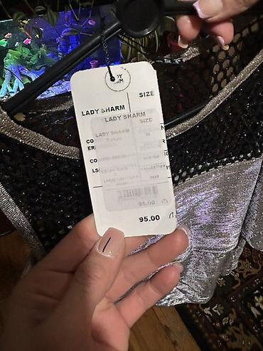 Qadın geyimləri: Gümüşü parıltılı iki hissədən ibarət dəst – Lady Sharm - Brend: Lady — 3