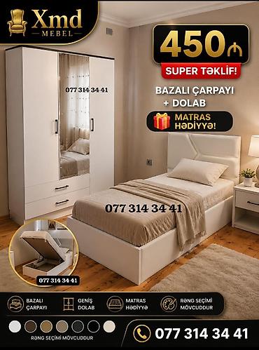 Masa və oturacaq dəstləri: Masa və 6 stul dəsti – Xmd • Komplekt: 1 yemək masası + 6 ədəd stul — 244