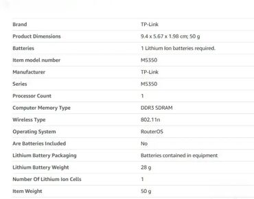 Modemi, ruteri i mrežni uređaji: AKCIJA #2635 Modem TP-LINK M5350 3G mobilni WiFi; Potpuno NOVO — 6