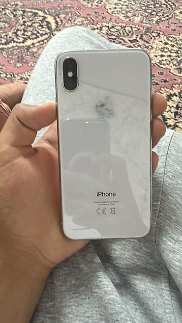 айфон х запчасти: IPhone X, цвет Silver (белая стеклянная задняя панель, стальная — 1