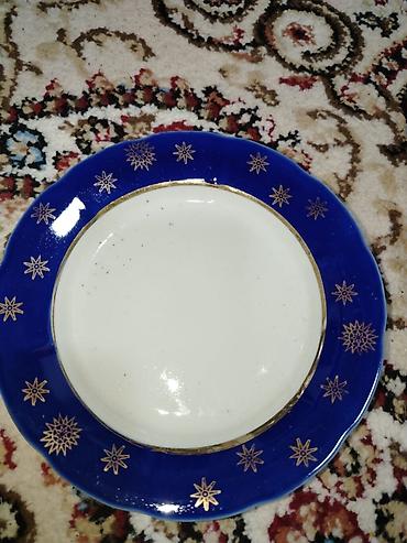 çay servis: Nahar dəsti, rəng - Mavi, Farfor — 6