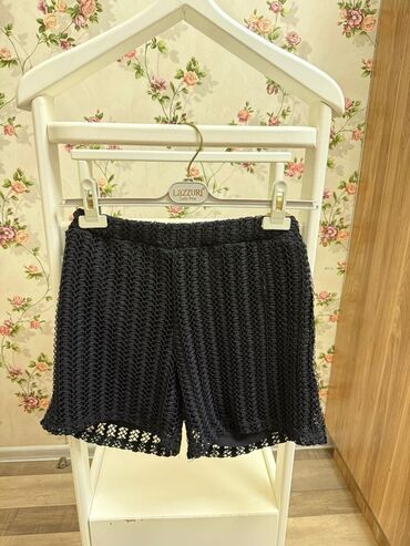 женские закрытые босоножки: 12-14 yaş Qadın şortiki – Lazzuri Lady Wear - Rəng: qara - Material