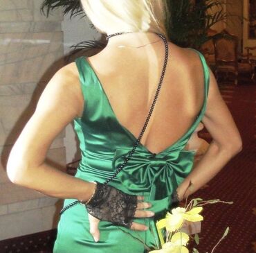 zelena plisirana haljina: S (EU 36), bоја - Zelena, Koktel, klub, Na bretele