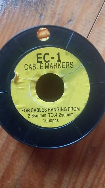 cabel: EC-1 kabel işarələyiciləri (Cable Markers) - Model: EC-1 - Növ: kabel — 1