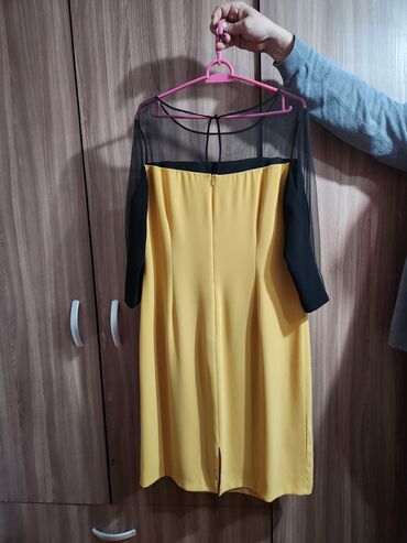 вечернее платье футляр: Вечернее платье, Классическое, С рукавами, XL (EU 42)