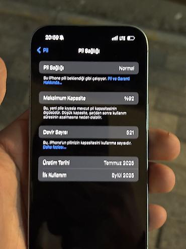 Apple iPhone: IPhone 16, 128 GB, Alpine Green, Simsiz şarj, Face ID — 8