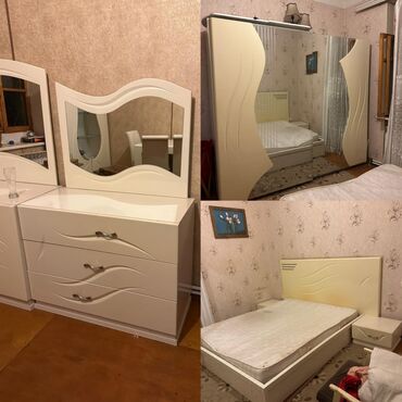 односпальная кровать: Yataq dəsti satılır 450₼. Əla vəziyyətdədir. Matrası var. Tək
