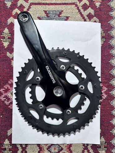 Велозапчасти: Məhsul: Shimano üçlü ön ulduzlar və qol (krankset) - Brend: Shimano
