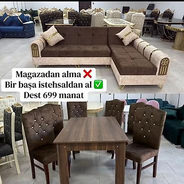 stullar ev ucun: Yeni, Künc divan, Qonaq otağı üçün, Açılan — 1
