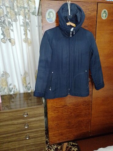 туника с капюшоном: Лёгкая куртка,производство Германия, 46 размер,цвет фиолетовый