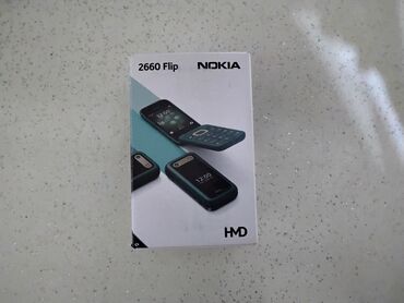 telefon satsi: Nokia 2760 Flip, цвет - Зеленый, Кнопочный, Две SIM карты, С документами