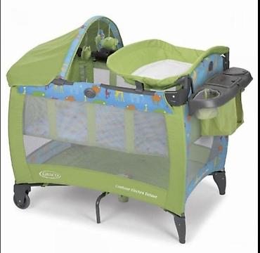 Манежи: Graco Contour Electra Deluxe körpə üçün çoxfunksiyalı manej/çarpayı - — 1