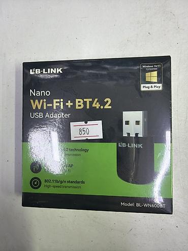 micro usb: USB-адаптер LB-LINK Nano Wi‑Fi + BT 4.2 (модель BL-WN600BT) - — 1