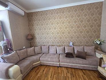 perde: Künc divan dəsti – L formalı, çoxoturacaqlı - Dizayn: Müasir L — 2