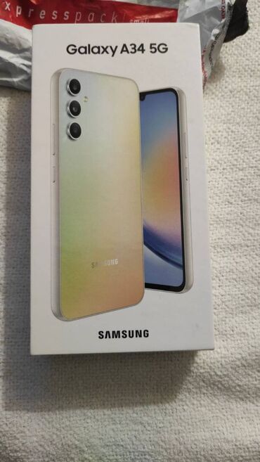 samsung s6: Samsung A34, 128 GB, xρώμα - Ασήμι
