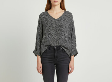bluzki damskie luźna: Women's blouse, size S
