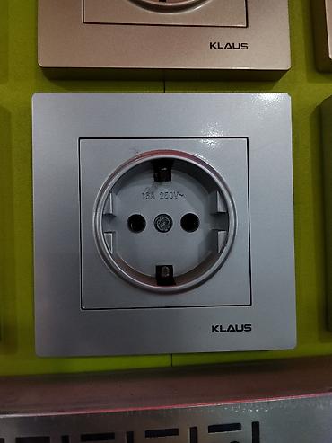 plug: Розетка, С заземлением, Klaus, Встроенные, 1 гнездо — 1