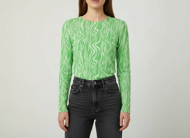 bluzki z dekoltem v plus size: Sinsay, Жіноча блуза, розмір XS