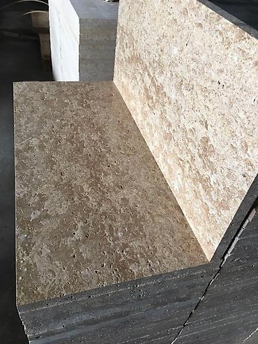 Фасадные плиты Сары-Таш (Травертин): Новый, Размер: 30x60 мм, Желтый, Установка, Гарантия, Бесплатный выезд — 15