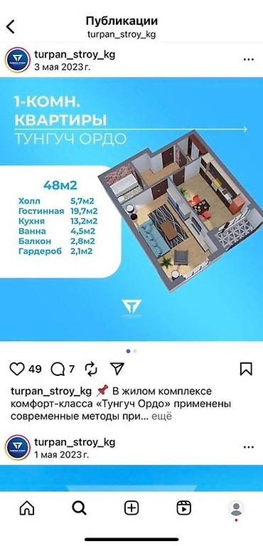 Продажа квартир: 1 комната, 48 м², Элитка, 1 этаж, ПСО (под самоотделку) — 4
