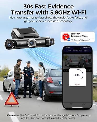ıpone 4: 128GB 360° wife kamera - Çəkiliş keyfiyyəti: • 4 kanal: 2K 1440P + — 2