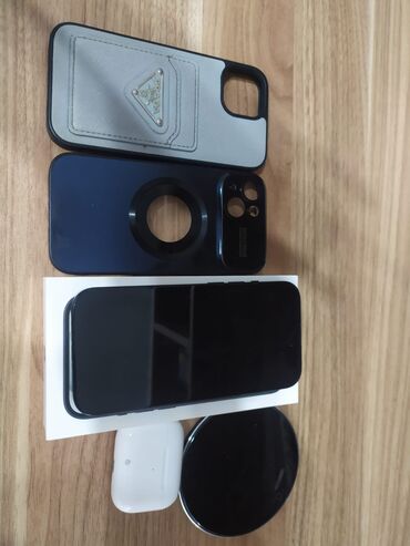 Mətbəx texnikası: IPhone 15, 128 GB, Midnight, Simsiz şarj, Face ID, Sənədlərlə