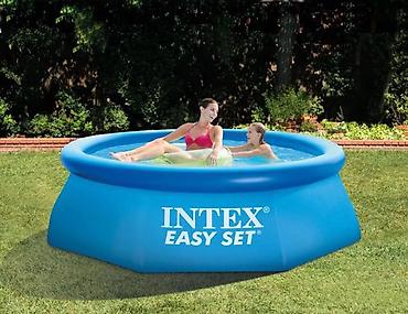 Hovuzlar: №: 8007 Məhsulun adı: Şişmə hovuz Intex H28110NP, göy, 244x76 sm, 2419 — 1