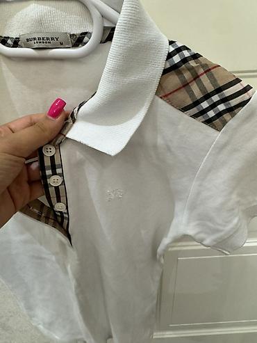 ag cins: Polo köynək, Burberry, M, rəng - Ağ — 1