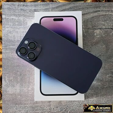 сколько стоит айфон х: IPhone 14 Pro Max, Колдонулган, 256 ГБ, Deep Purple, Каптама, Куту, 100 %