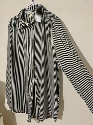 mango bluze i košulje: H&M, S (EU 36), M (EU 38), Silk, Stripes, color - Multicolored