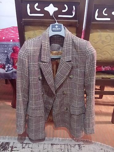Bruno Bellini kişi plaş/blazer - Klassik qəfəs (plaid) naxışlı tweed