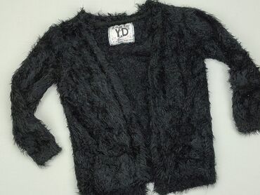 czarny krótki sweterek rozpinany: Bluza, Young Dimension, 8 lat, 122-128 cm, stan - Dobry