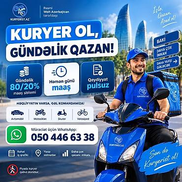 Taksi, logistika, çatdırılma: Sürücü-kuryer tələb olunur, Şəxsi nəqliyyat vasitəsi ilə, Gündəlik ödəniş, Təcrübəsiz — 2