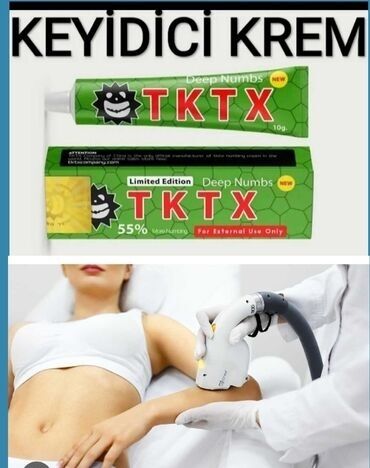 Vitaminlər və BAƏ: Yüksek keyidicilik gucune malik olan Orginal TKTX 55% kremi Kiçik