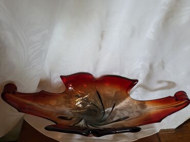 Ostali kućni dekor: Murano velika cinija,rucni rad 60,70te. Velika,retka cinija — 16