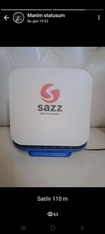 Modemlər və şəbəkə avadanlıqları: Sazz modem.Qiymet-70m