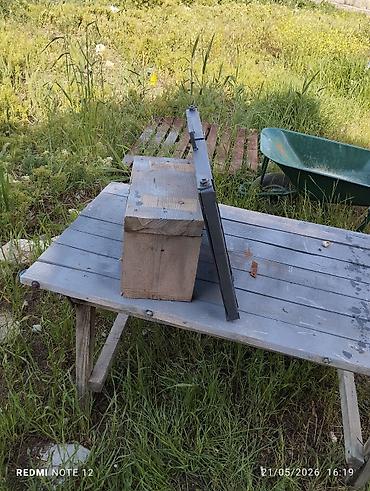 das komur: Daşına bilən metal mangle (qatlanan) - Material: qalın metaldan - — 3