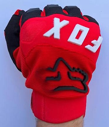 Oprema za bicikliste: FOX MTB/motokros rukavice – crveno/crne - Sportske rukavice za MTB — 3