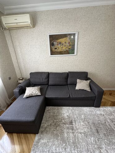 диван белый: Угловой диван, Б/у, Раскладной, С подъемным механизмом, Ткань, Нет доставки