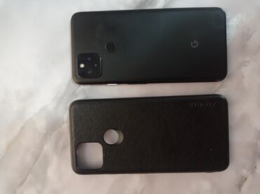телефоны за 2 000: Google Pixel 4A 5G, Б/у, 128 ГБ, цвет - Черный, 2 SIM